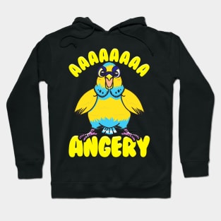 Aaaaaaa Angery | Budgerigar Parakeet Gift Funny Budgie Bird Hoodie